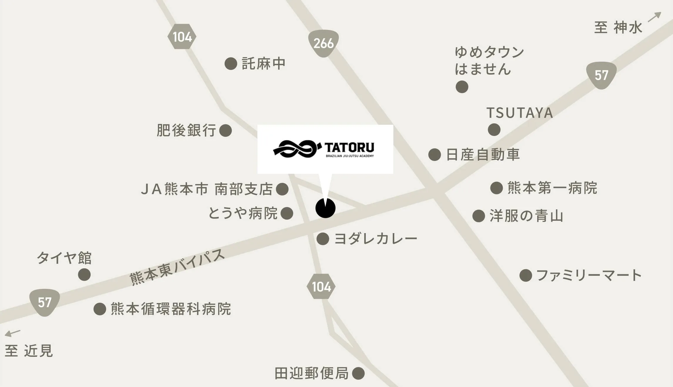 Map of our current dojo